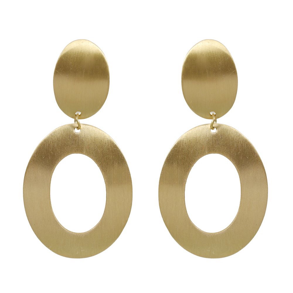 Gold Finish Demi-Fine Jewelry Anti-Tarnish Waterproof Dangle Earrings image 3