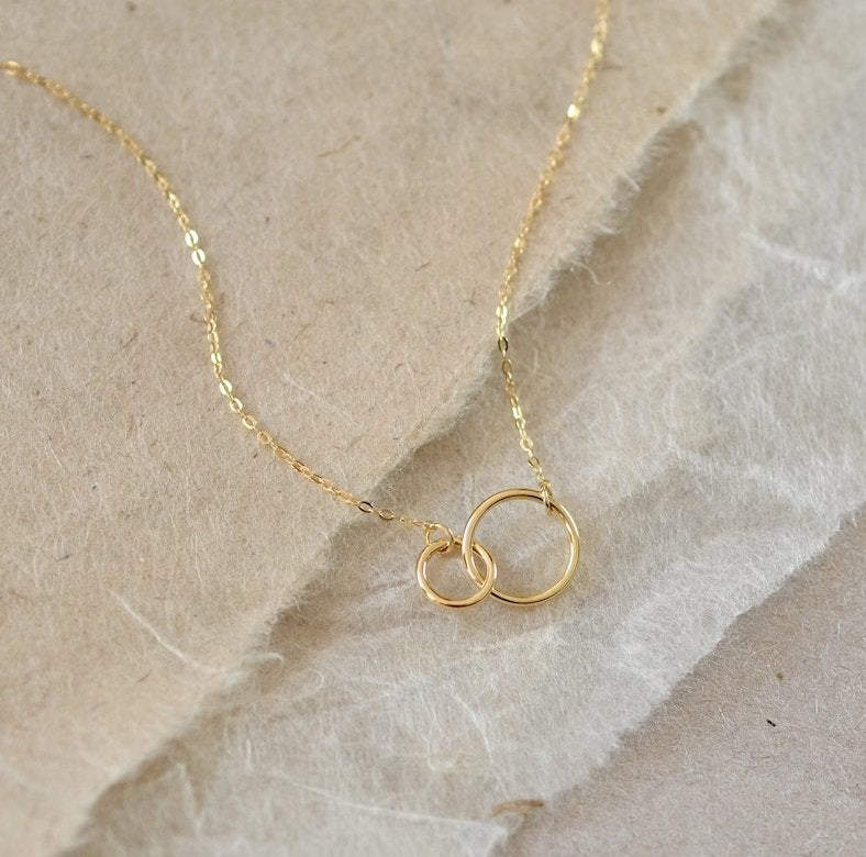 Gold-Toned Circular Pendant Chain Necklace image 0