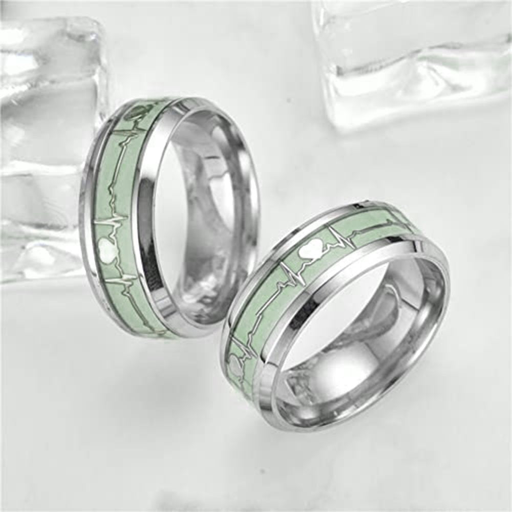 Love Heartbeat Finger Combo Rings image 1