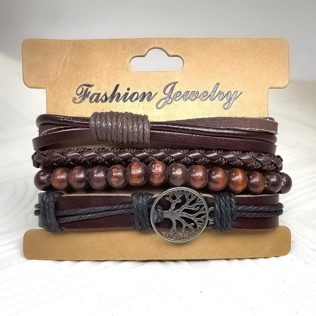 Men's Multicolor Wrap Bracelet Set Set 4 image 1