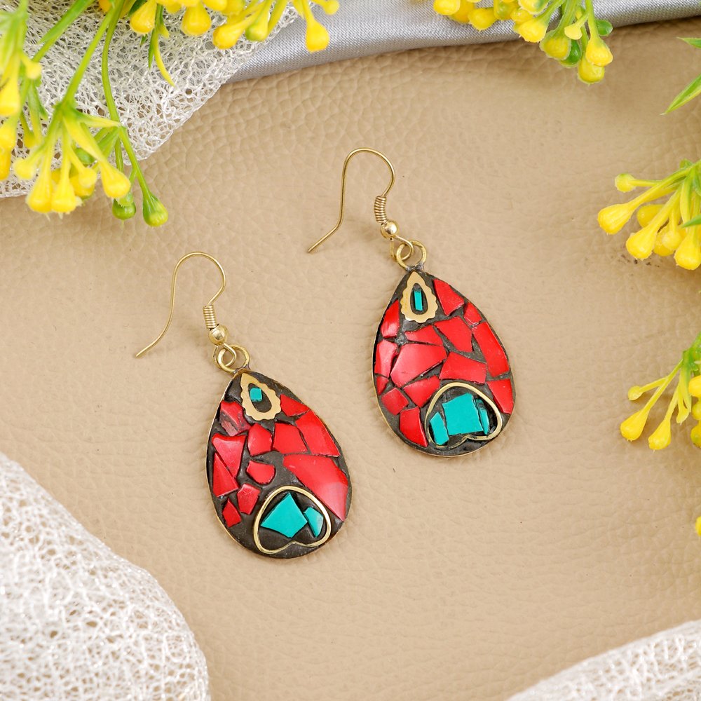 Fashionable Multi-Color Light Weight Drop & Dangler Earrings image 2