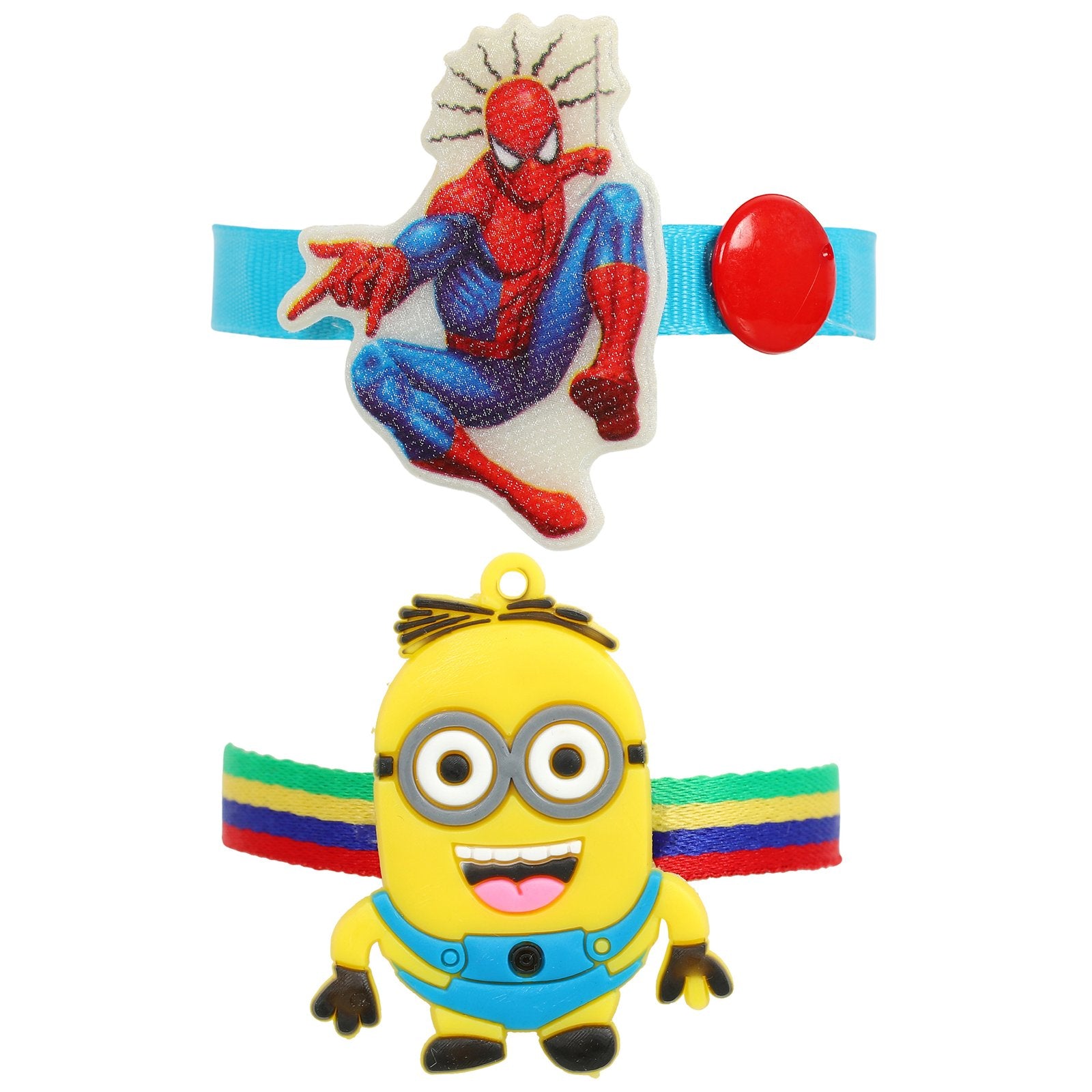 Combo Set of 2 Spinder & Minions Kids Rakhi image 2