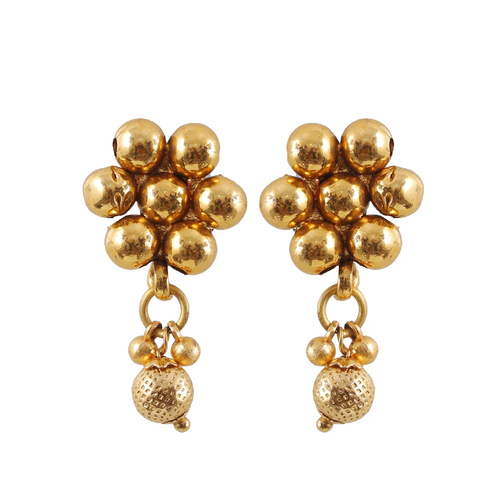 Gold-Plated Traditional Marathi Choker Jewellery Set image 4