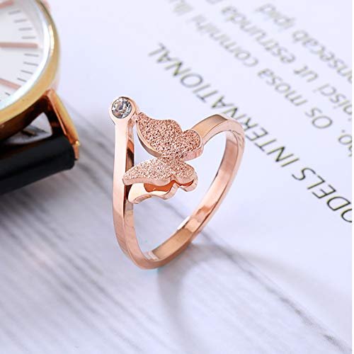 Crystal Butterfly Adjustable Ring image 1