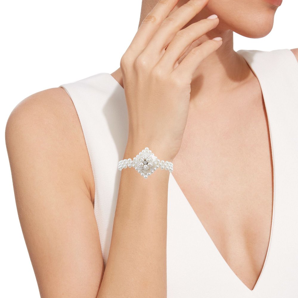 Pearl/Rudraksh Rakhi Set for Bhaiya Bhabhi - 2 pcs image 2