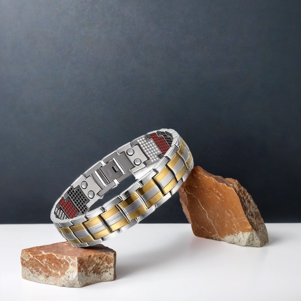 Gold & Silver 4-in-1 Multi-Magnet Bio Bracelet image 0