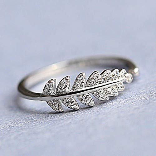 Elegance in Bloom Silver Leaf Women Ring image 2