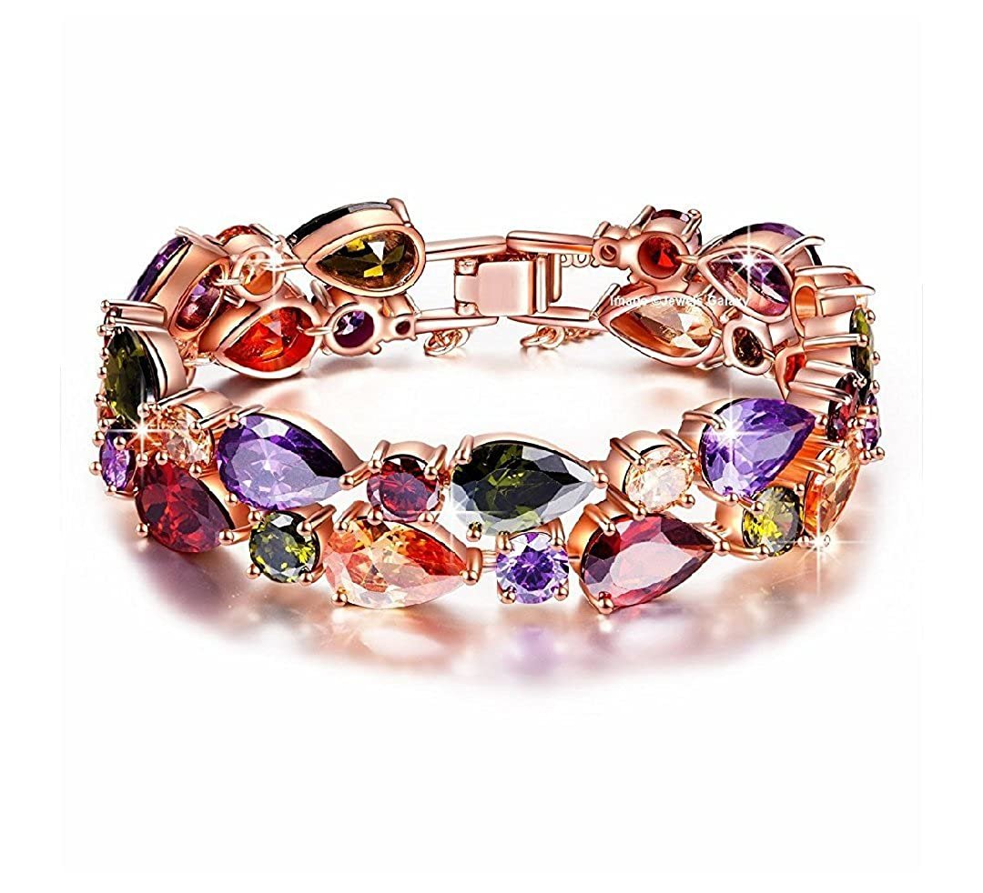 Multi-Coloured Stone Studded Jewellery Set image 1