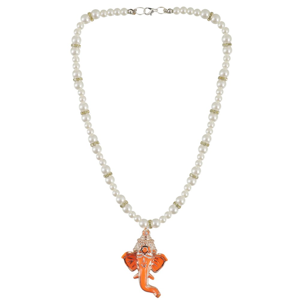 Pearl Ganesh Pendant Necklace image 4