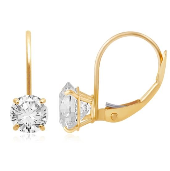 Gold-Plated Crystal Disco Ball Earrings for Women/Girls image 2