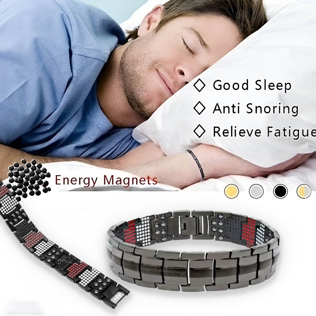 Double Strength 4-in-1 Black Bio Multi-Magnet Bracelet image 3
