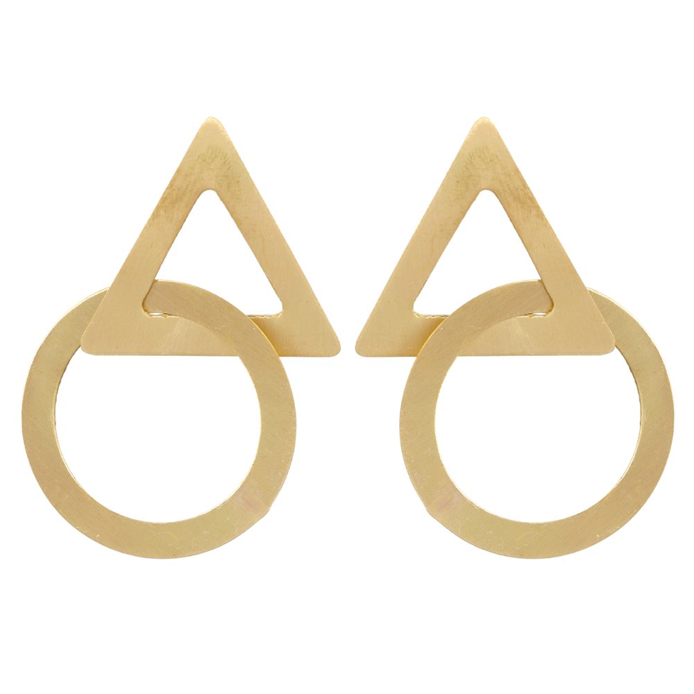 Gold-Plated Anti-Tarnish Waterproof Demi-Fine Jewelry Dangle Earrings image 3