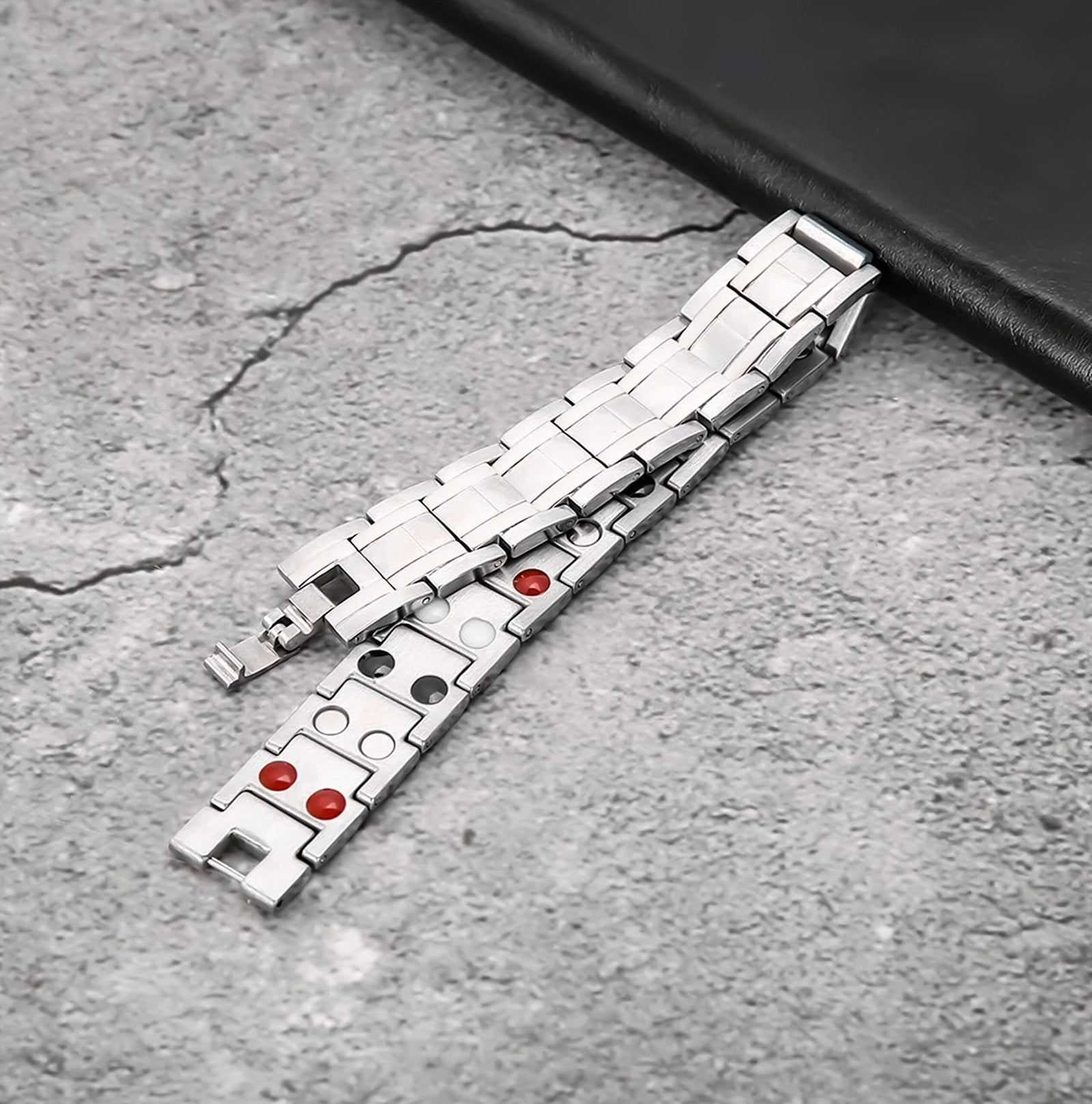 316L Stainless Steel Silver Plated Link Chain Bracelet image 1