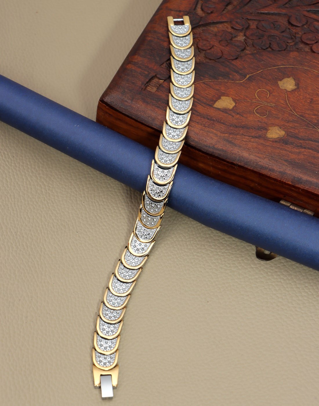 Stainless Steel Bio Elements Energy Health Care Bracelet image 1