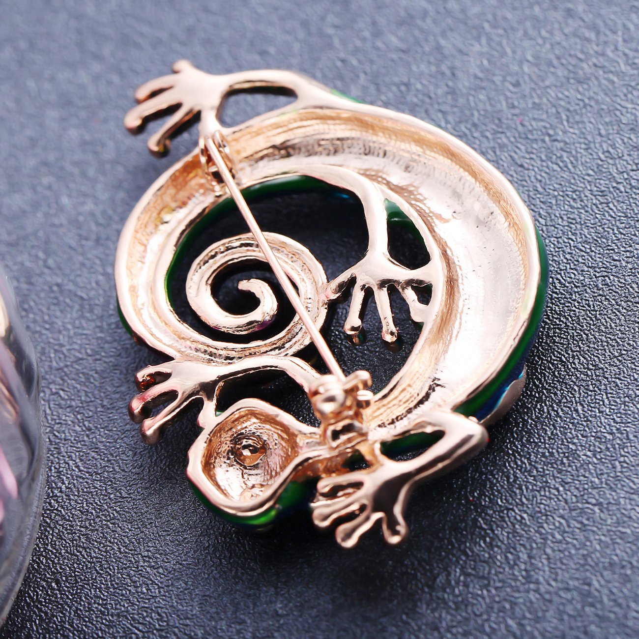 Rose-Gold Alien Shape Brooch image 2