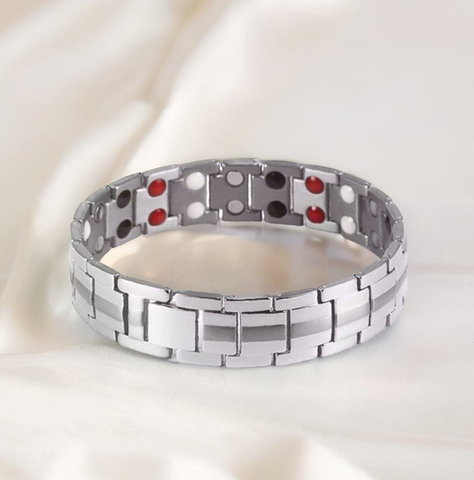 316L Stainless Steel Silver Plated Link Chain Bracelet image 0