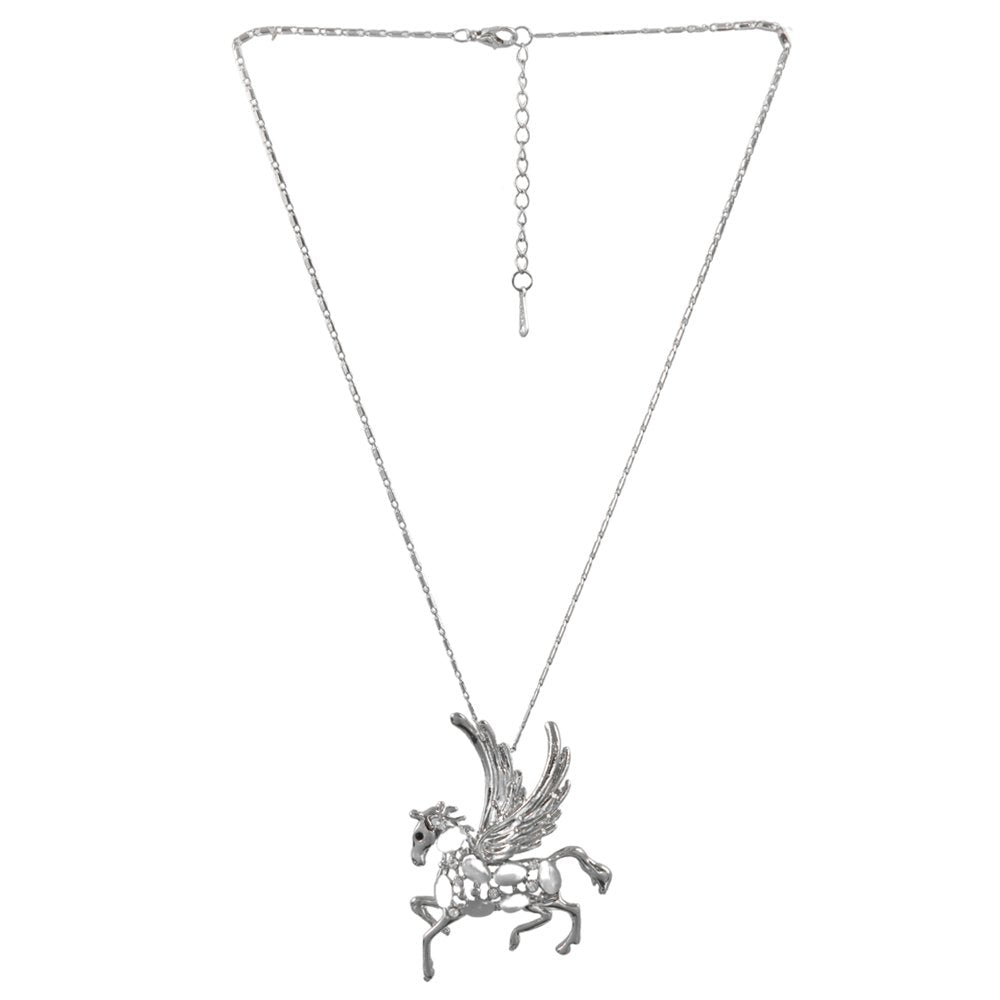 Sterling Silver Unicorn Fairy Horse Pendant Necklace image 2