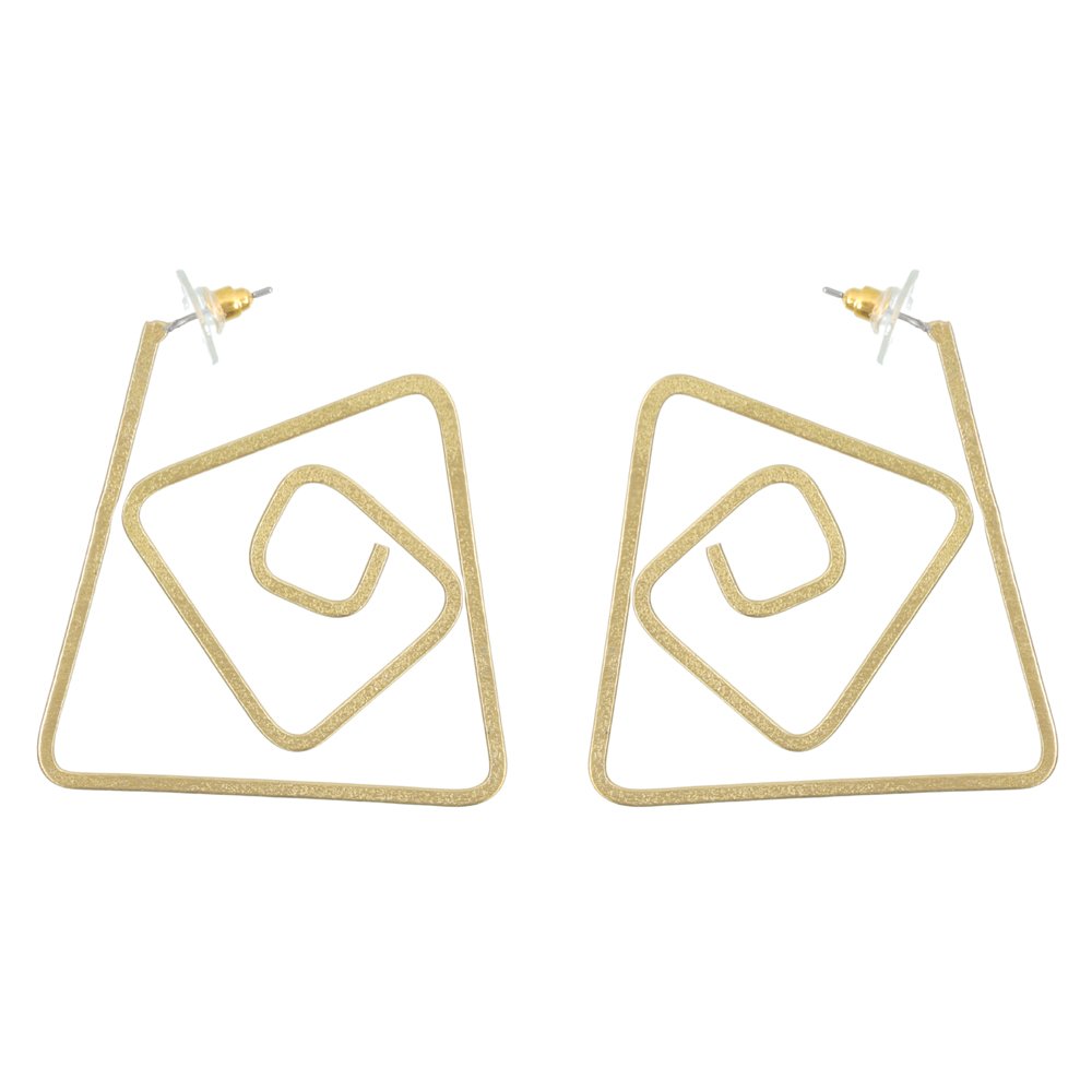 Anti-Tarnish Waterproof Gold Polish Demi-Fine Jewelry Contemporary Drop Earrings image 3