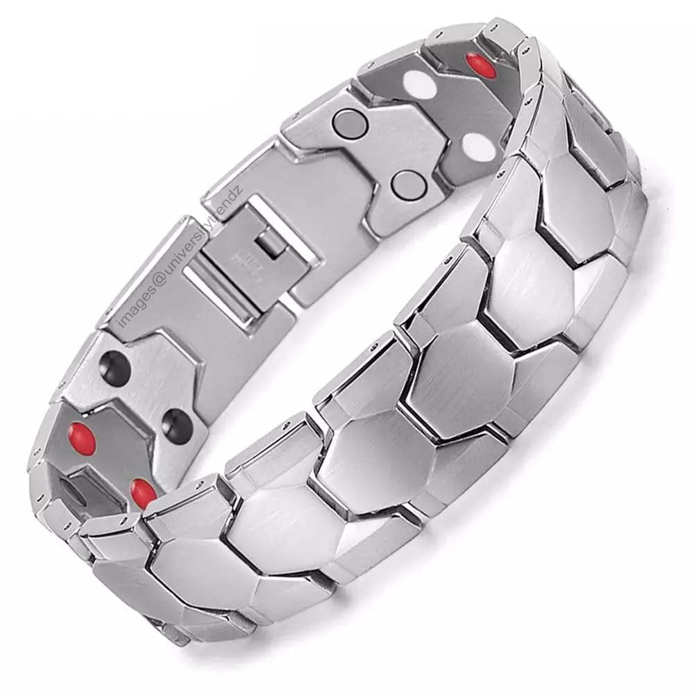 Silver Bio-magnetic Bracelet image 0