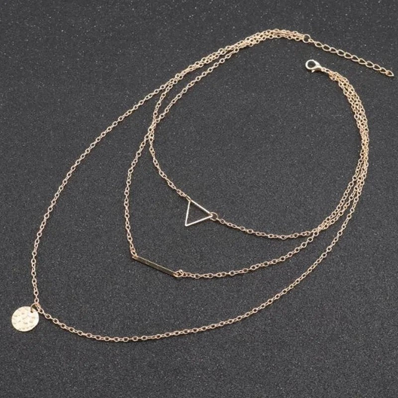 Stunning Gold-Plated Layered Necklace For Women/Girl's image 5