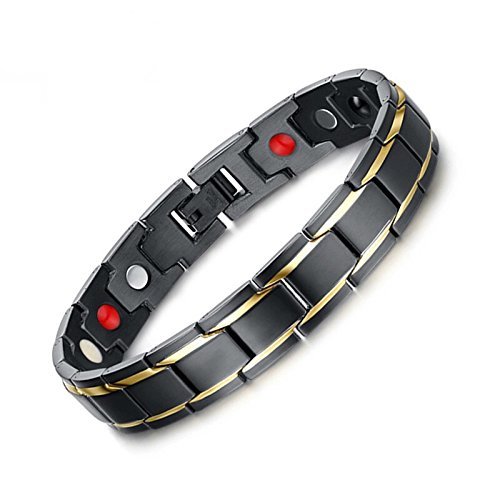 Golden Accent Black Bio Magnetic Bracelet image 1