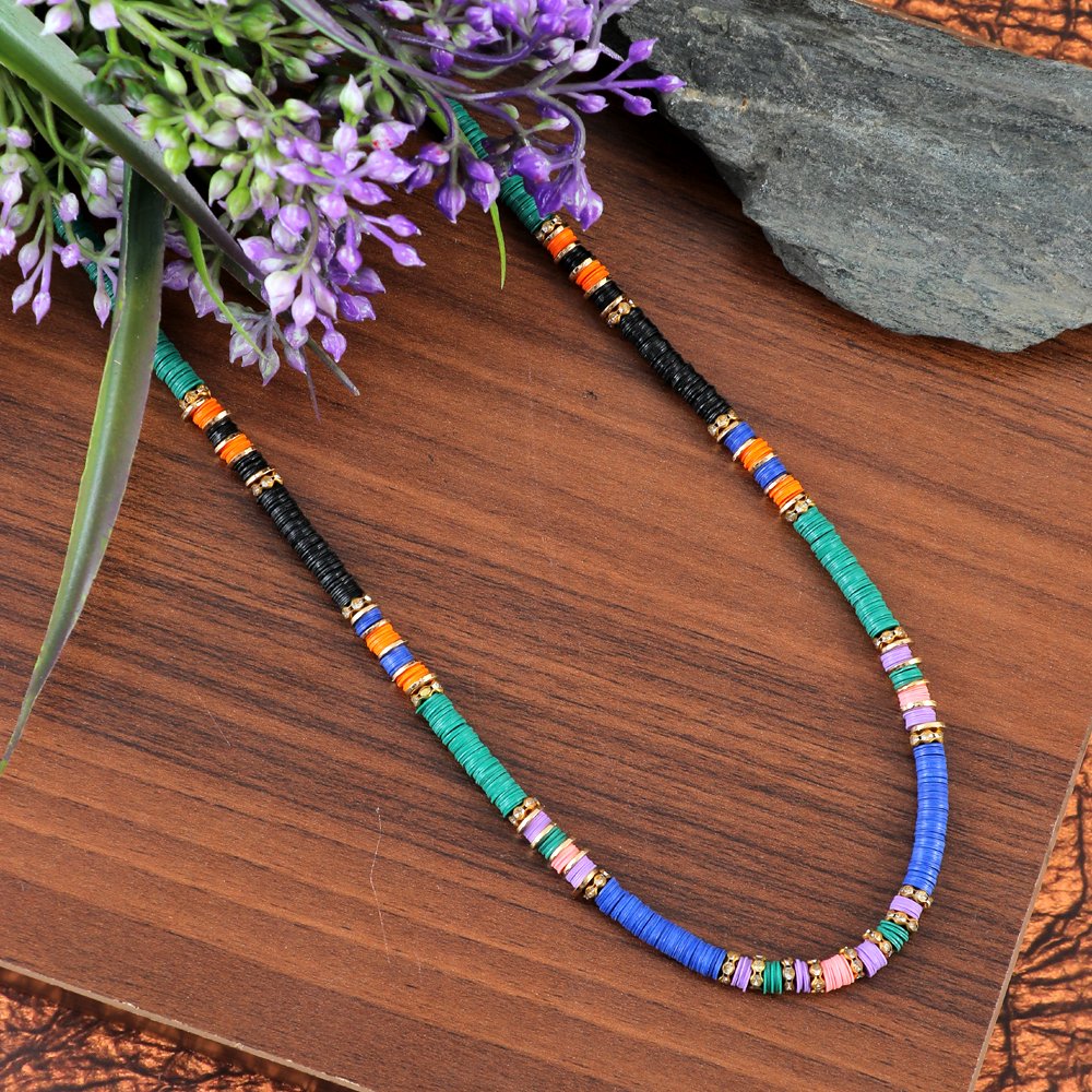 Handcrafted Multicolor Thread Necklace image 1