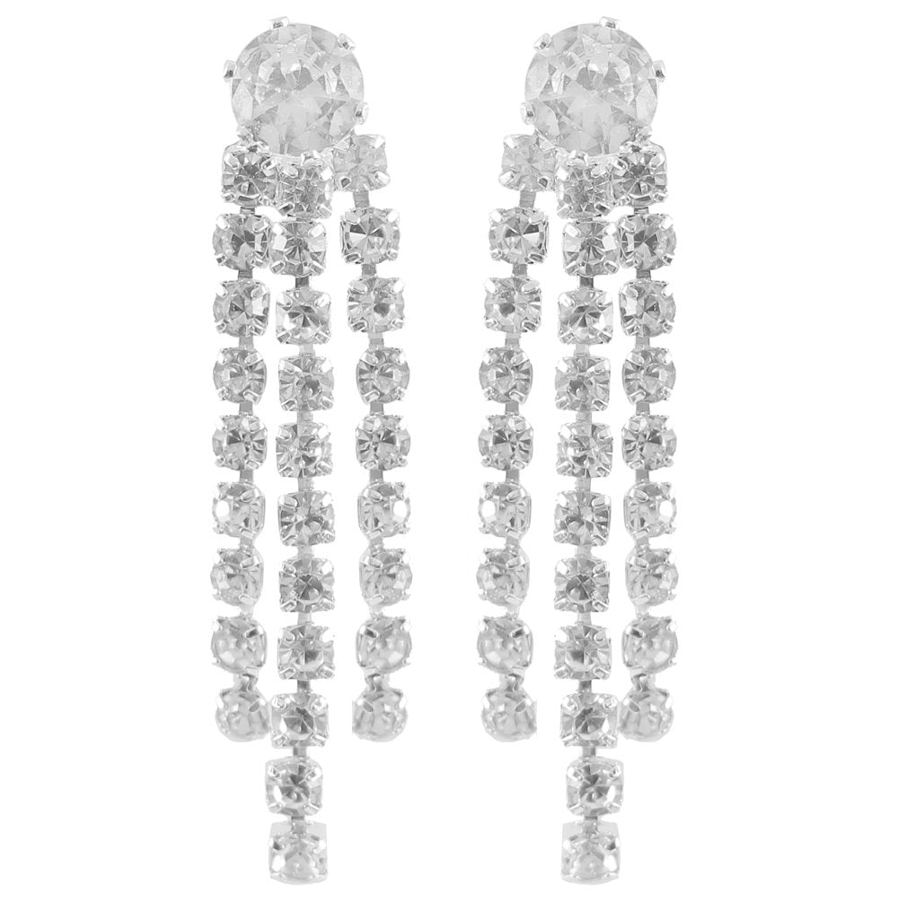 Silver-plated Layered American Diamond (A/D) Jewellery Set image 4