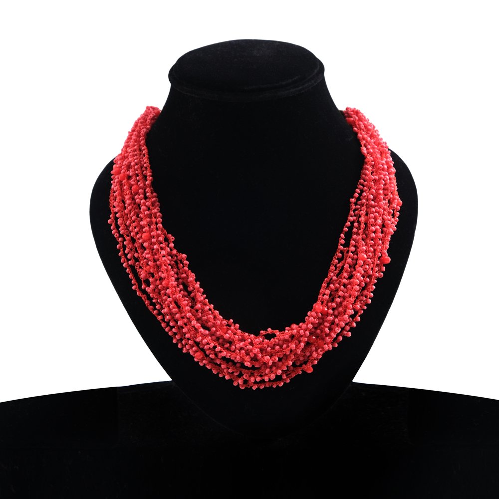 Gold-Tone Beaded Multi-Layer Necklace image 1