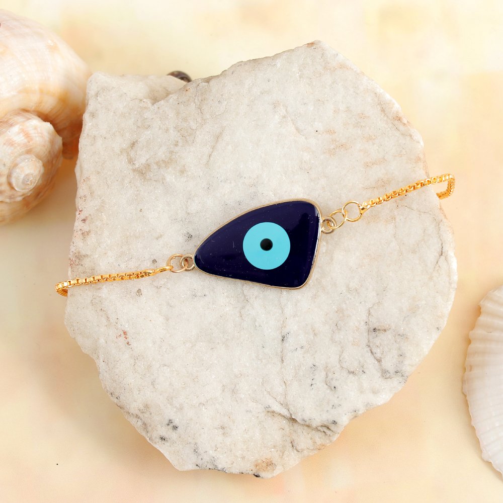 Turkish Blue Stone Evil Eye Rakhi-Bracelet image 0