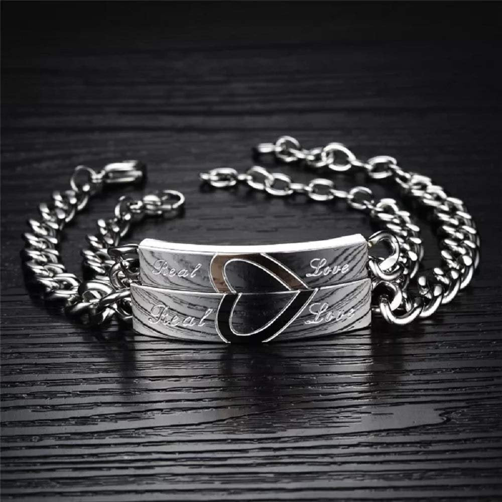 Real Love Couples Stainless Steel Bracelet image 1