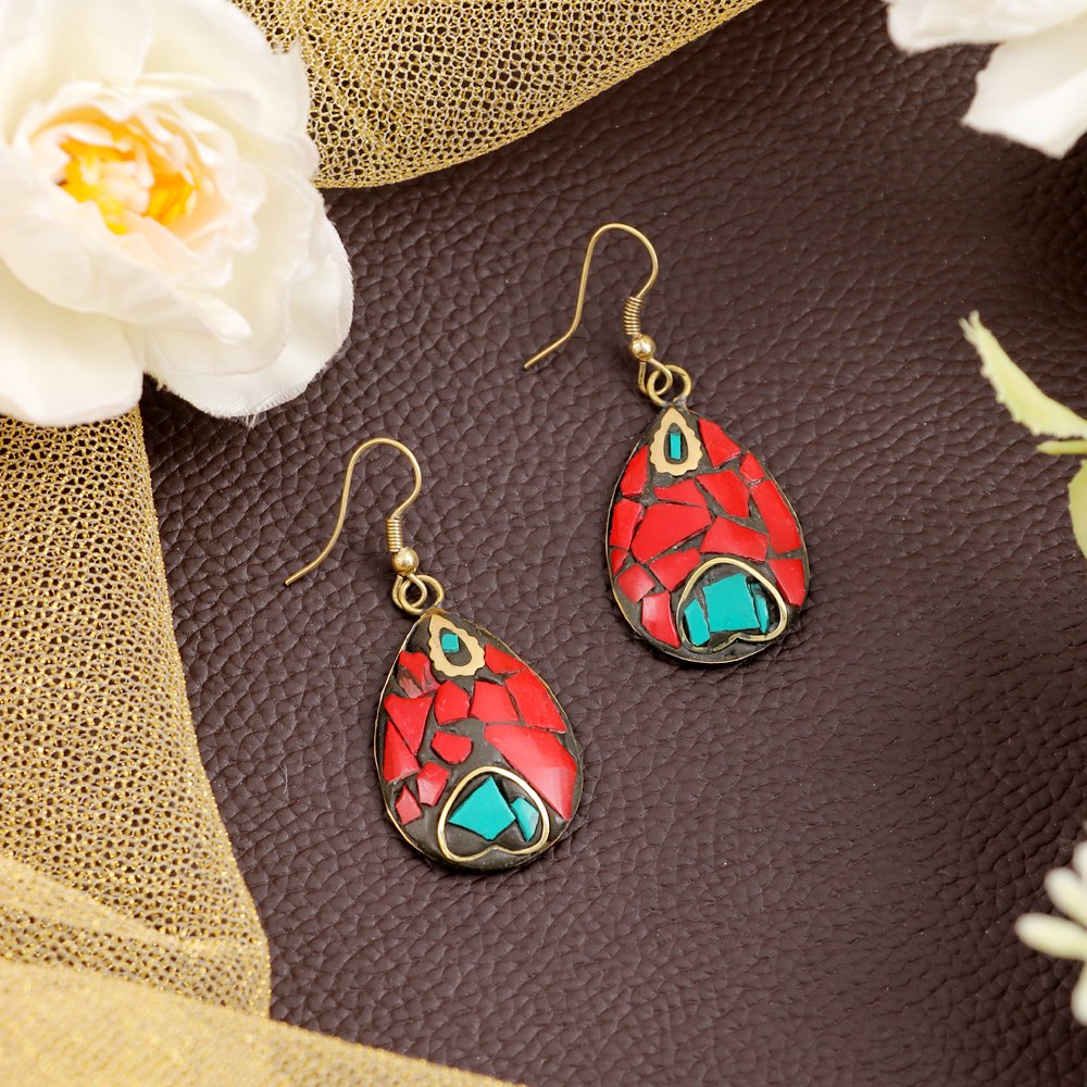 Fashionable Multi-Color Light Weight Drop & Dangler Earrings image 0