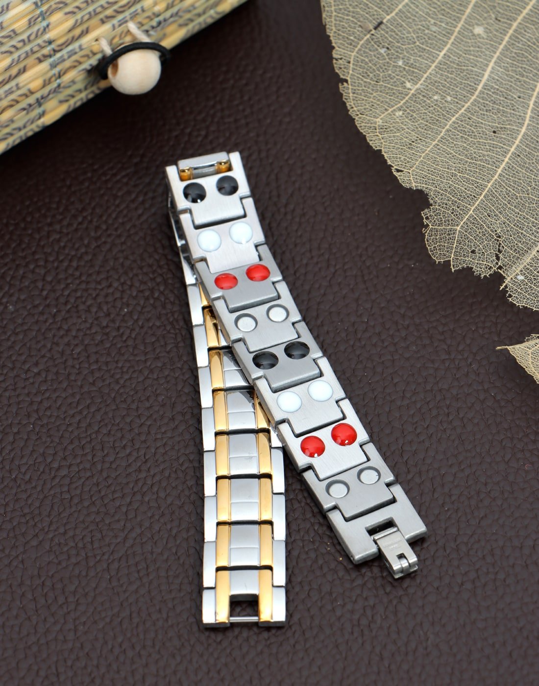 Silver Stainless Steel Bio Magnetic Bracelet image 0