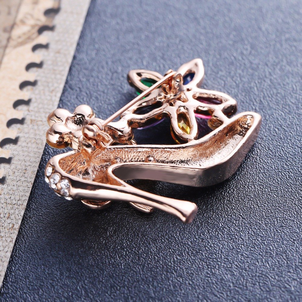 Crystal High Heels Sandal Brroch For Women/Girls image 1