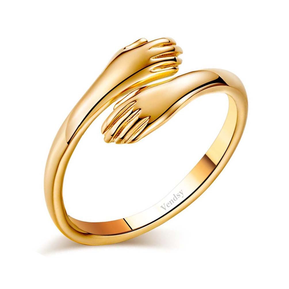 Double Hand Ring (Gold) image 0