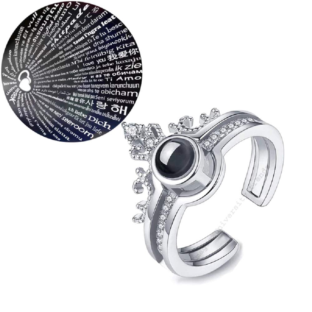 100 Language Ring (Silver) image 1