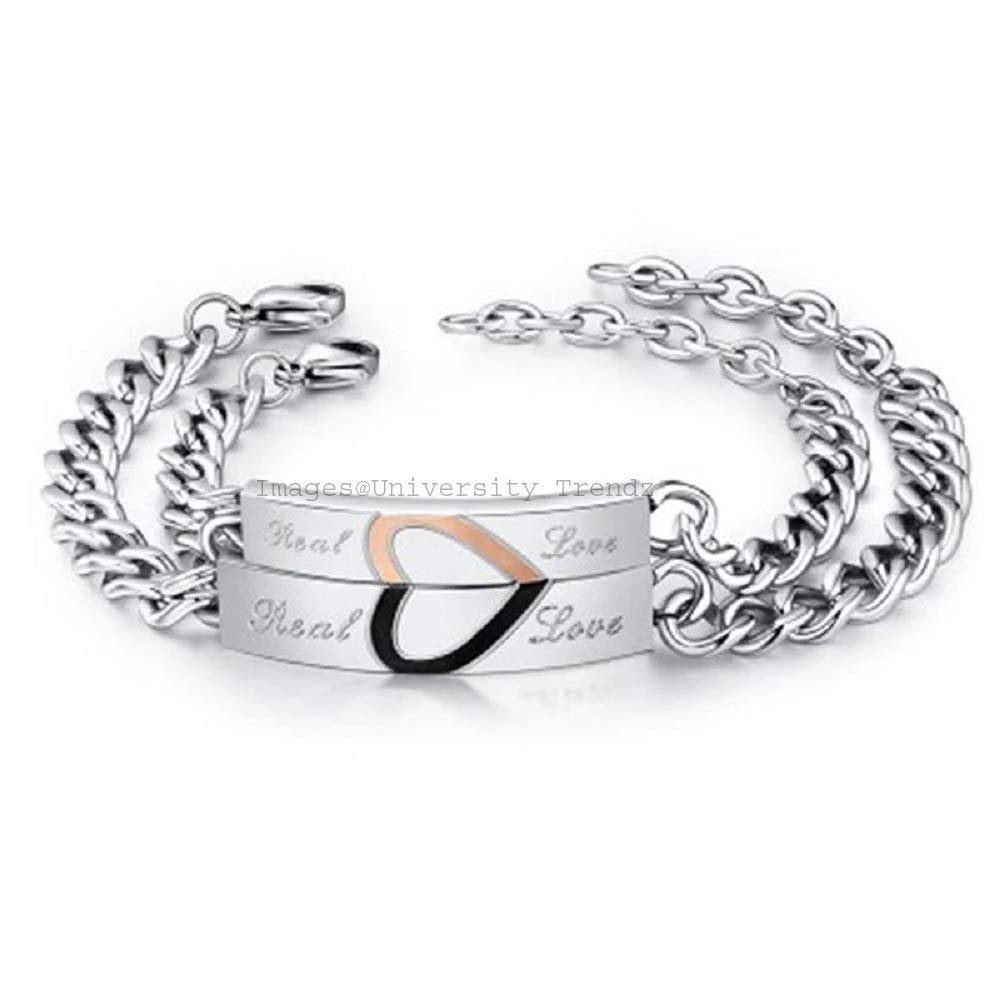 Real Love Couples Stainless Steel Bracelet image 0