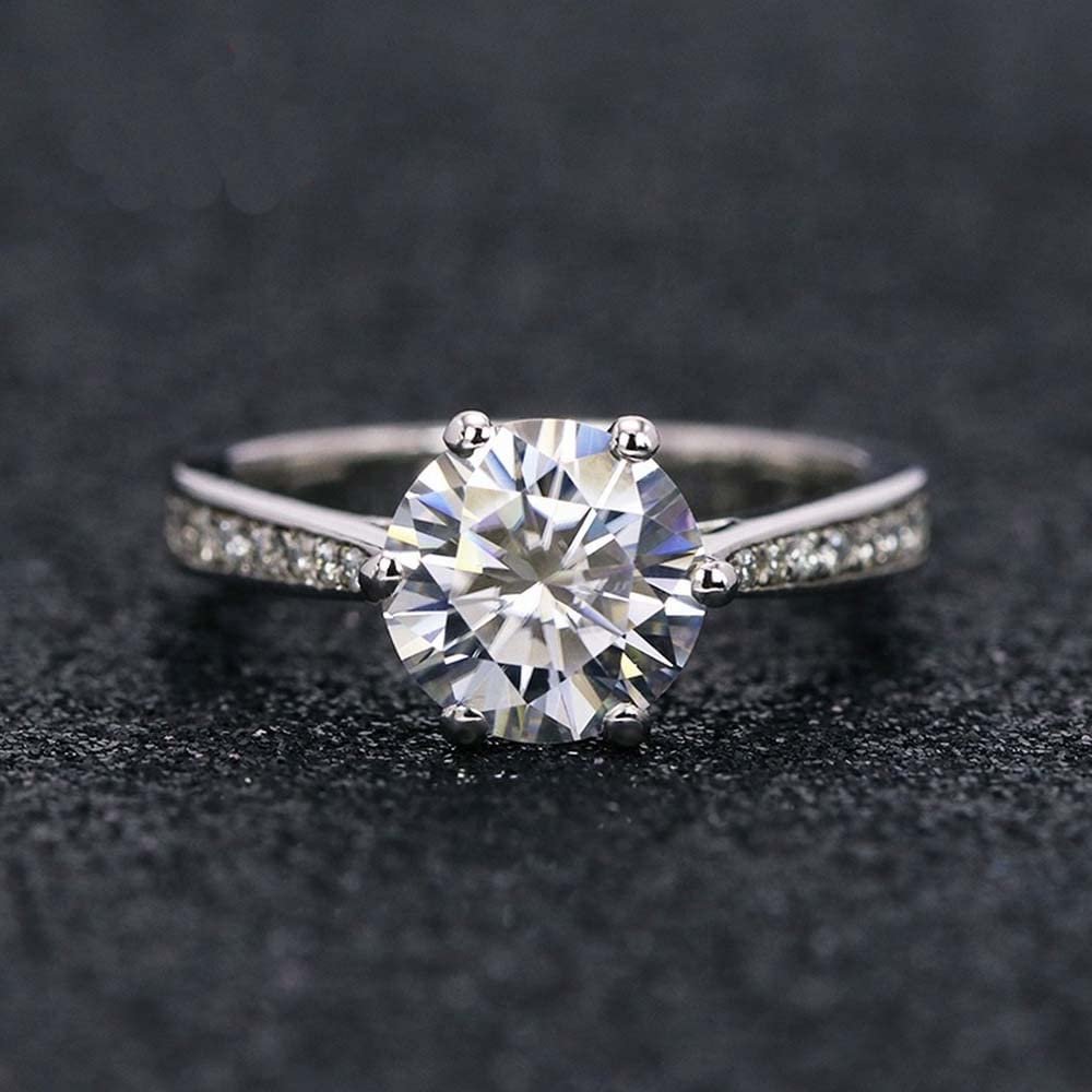 Silver-Tone Crystal Studded Finger Ring image 0