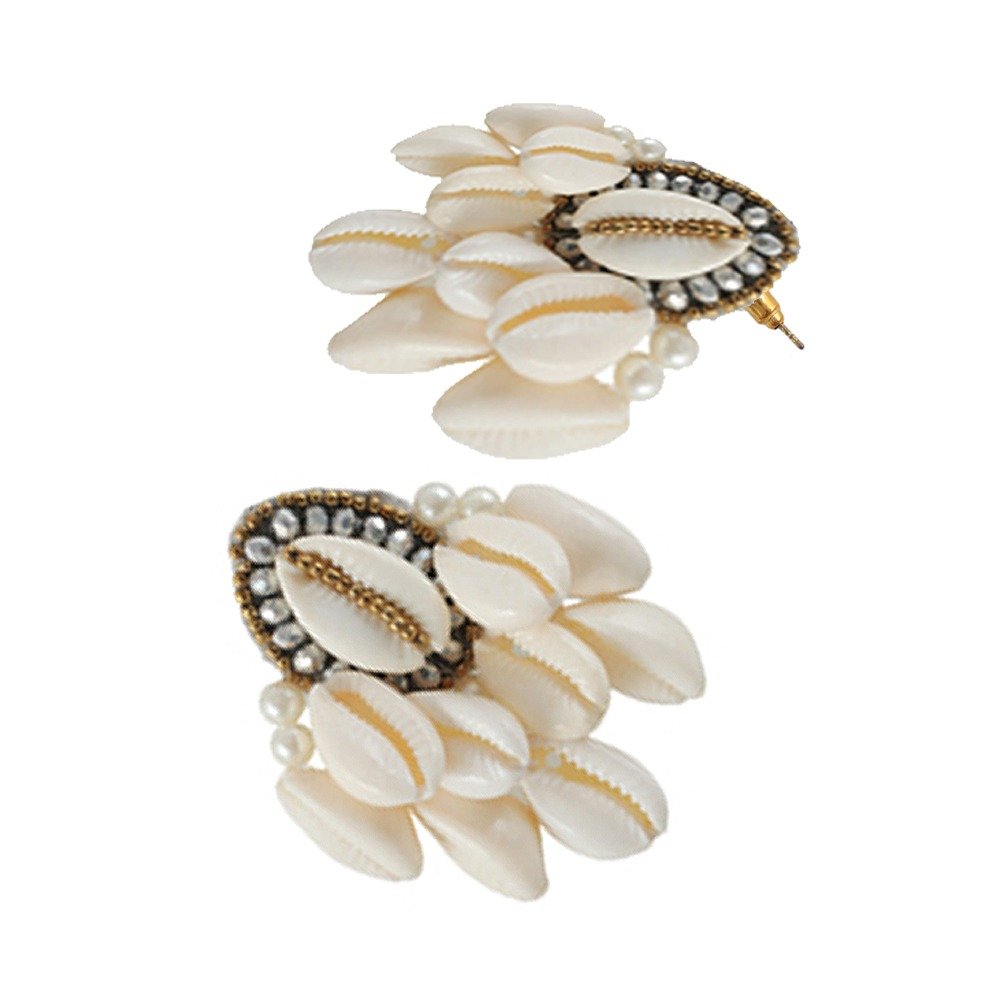 Boho Handcrafted Sea Shell Choker Jewellery Set for Women/Girls image 2