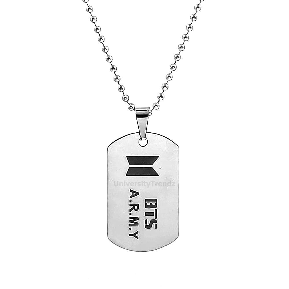 Silver-Plated BTS ARMY Necklace for Men and Women image 3