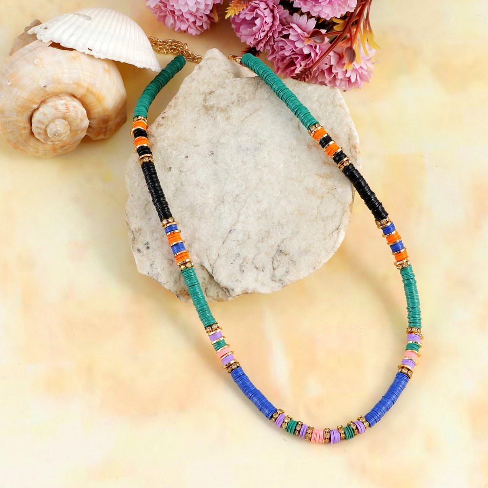 Handcrafted Multicolor Thread Necklace image 0