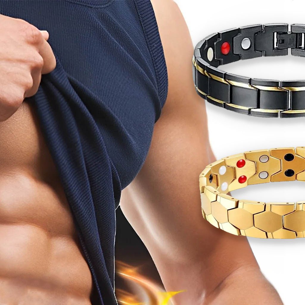 Bio Magnetic Bracelet in Gold-Plated Stainless Steel image 4