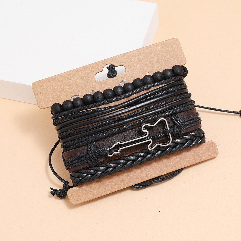 Guitar Multi-Layer Leather Bracelet image 4