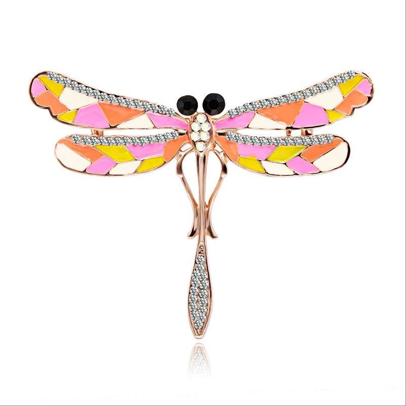 Pink Insect Dragonfly Brooch image 3