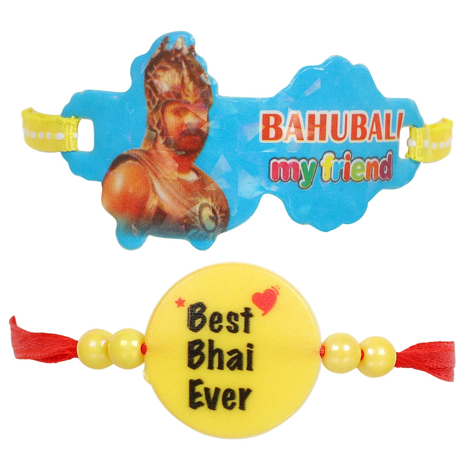 Combo of 2 Bahubali & Best Bhai Kids Rakhi image 2