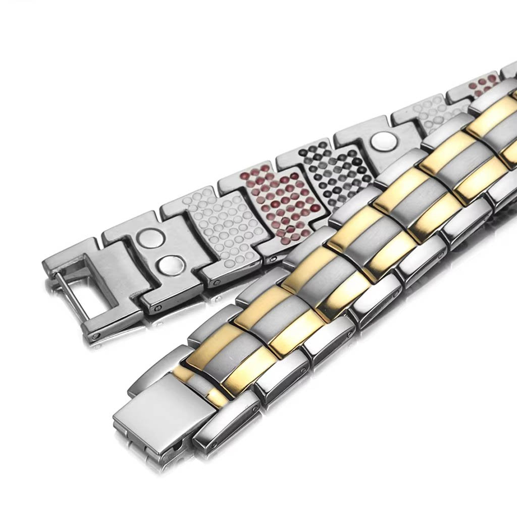 Men's Gold & Silver 4-in-1 Bio Multi-Magnet Bracelet image 8