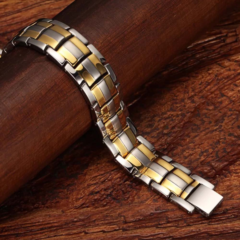 Gold & Silver 4-in-1 Multi-Magnet Bio Bracelet image 2