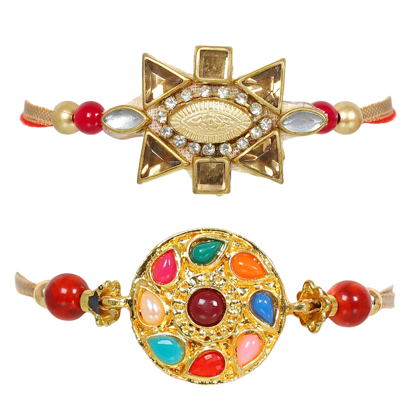 Set of 2 Navragh Combo Rakhi Set image 2