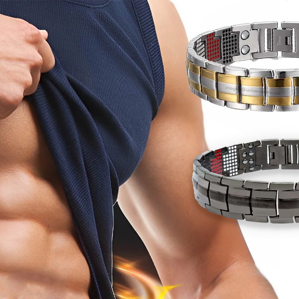 Double Strength 4-in-1 Black Bio Multi-Magnet Bracelet image 4
