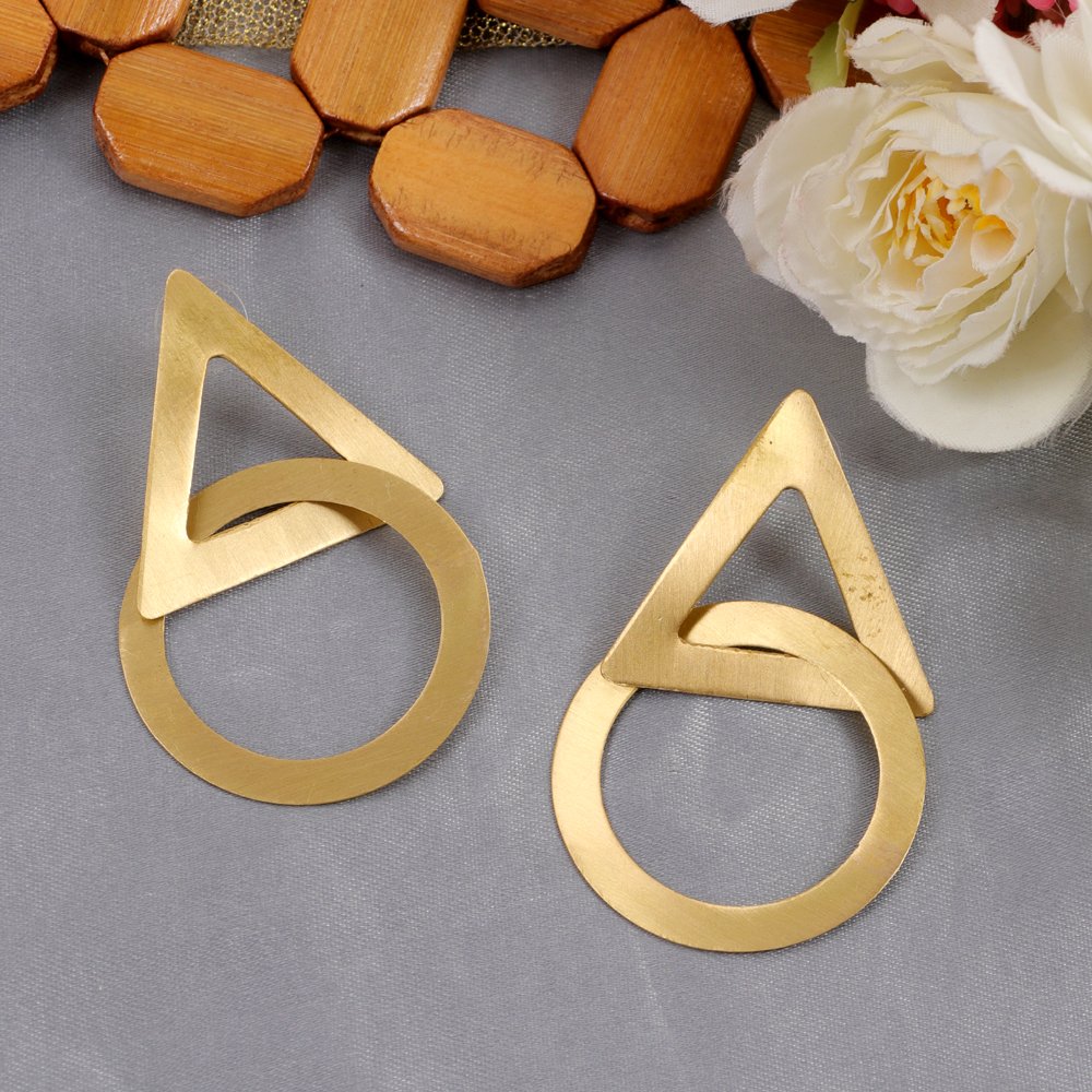 Gold-Plated Anti-Tarnish Waterproof Demi-Fine Jewelry Dangle Earrings image 2