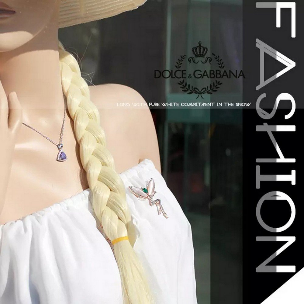 Gold-Plated Crystal Stud Pink Fairy Brooch for Women/Girls image 2